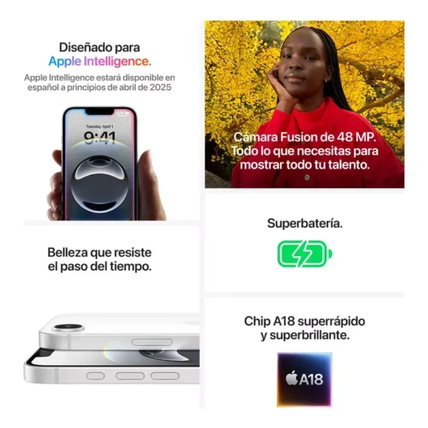iPhone 16e está diseñado para Apple Intelligence y tiene toda la potencia del chip A18
